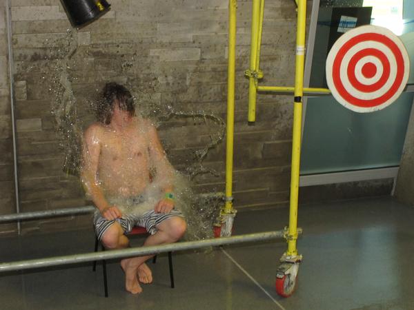 Henry Youngman looking wet